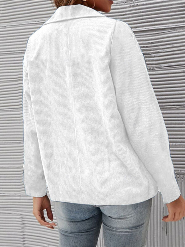 Women's Blazer Work Slim Fit Solid Color Breathable OL Style Regular Fit Outerwear Long Sleeve Fall White S 2024 - US $29.99