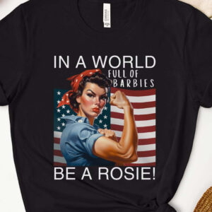 Women's T Shirt Vintage Fashion Letter National Flag Regular Tops Short Sleeve Round Neck Daily Weekend Black Beige All Seasons Rosie the Riveter Shir